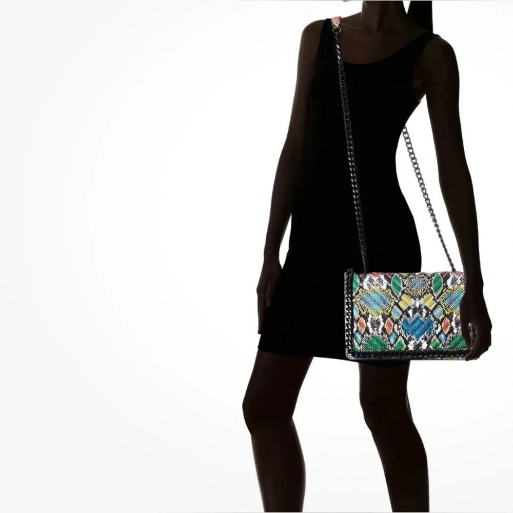 🔥LOW STAR🔥Aldo Multicolor Quilted Shoulder Bag with Chain Strap 🔥STELLA VIBES - Picture 11 of 15